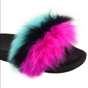 Women’s Fur Ball Fluffy Slippery
